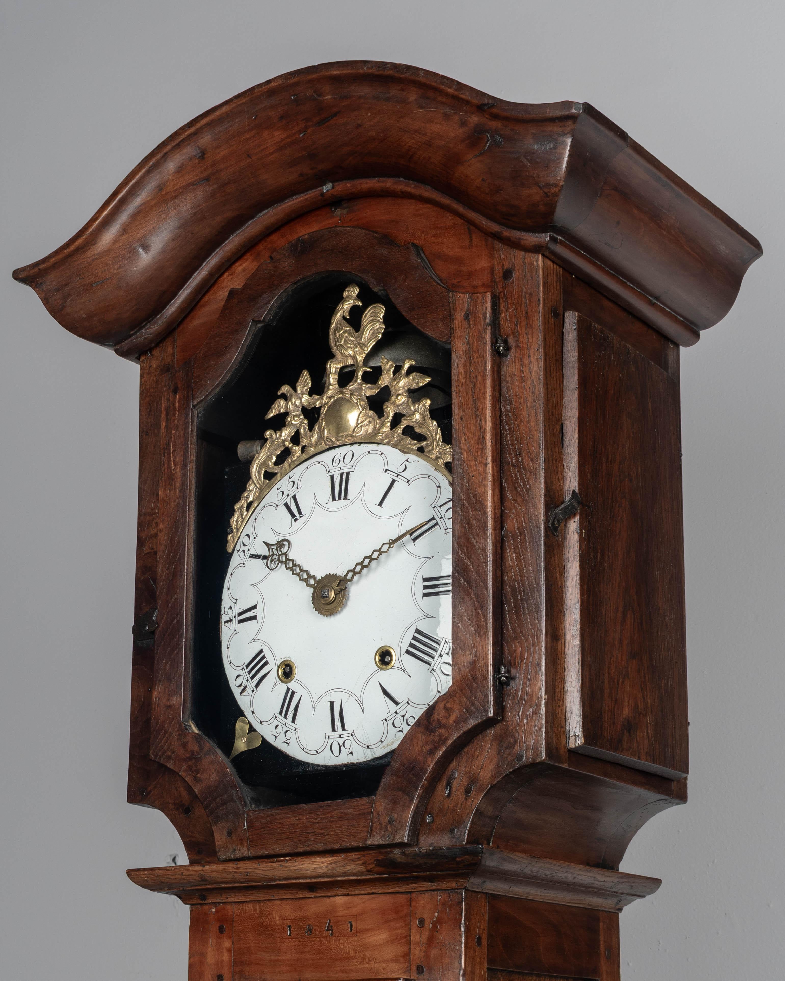 Orologio francese a cassa alta del XIX secolo o Horloge de Parquet in vendita 2