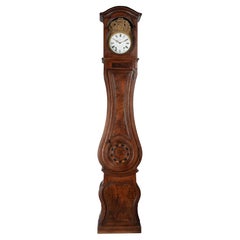 Horloge à grand boîtier ou horloge de parquet française du XIXe siècle