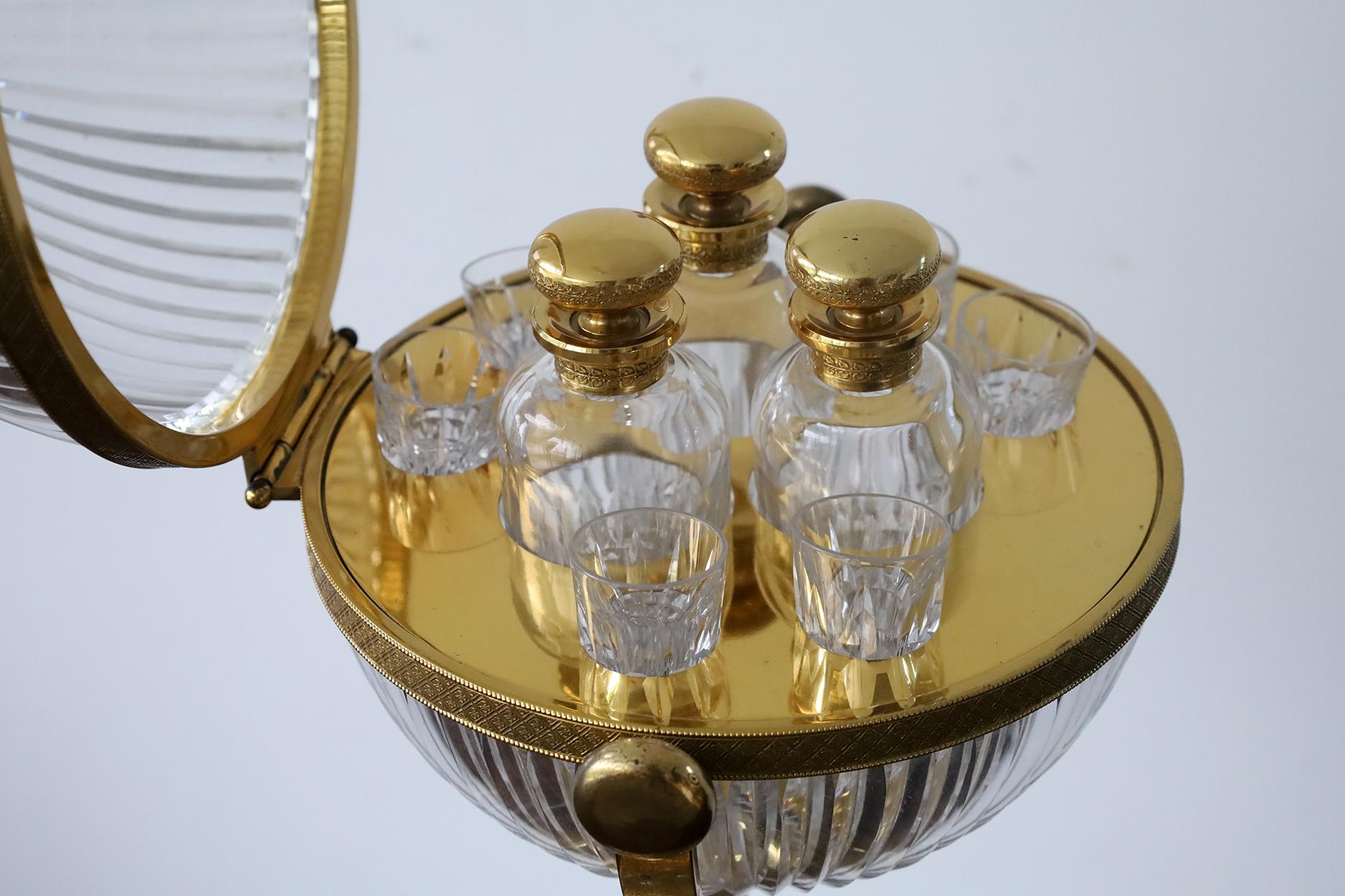 Set da liquore Tantalus francese del XIX secolo in vendita 8