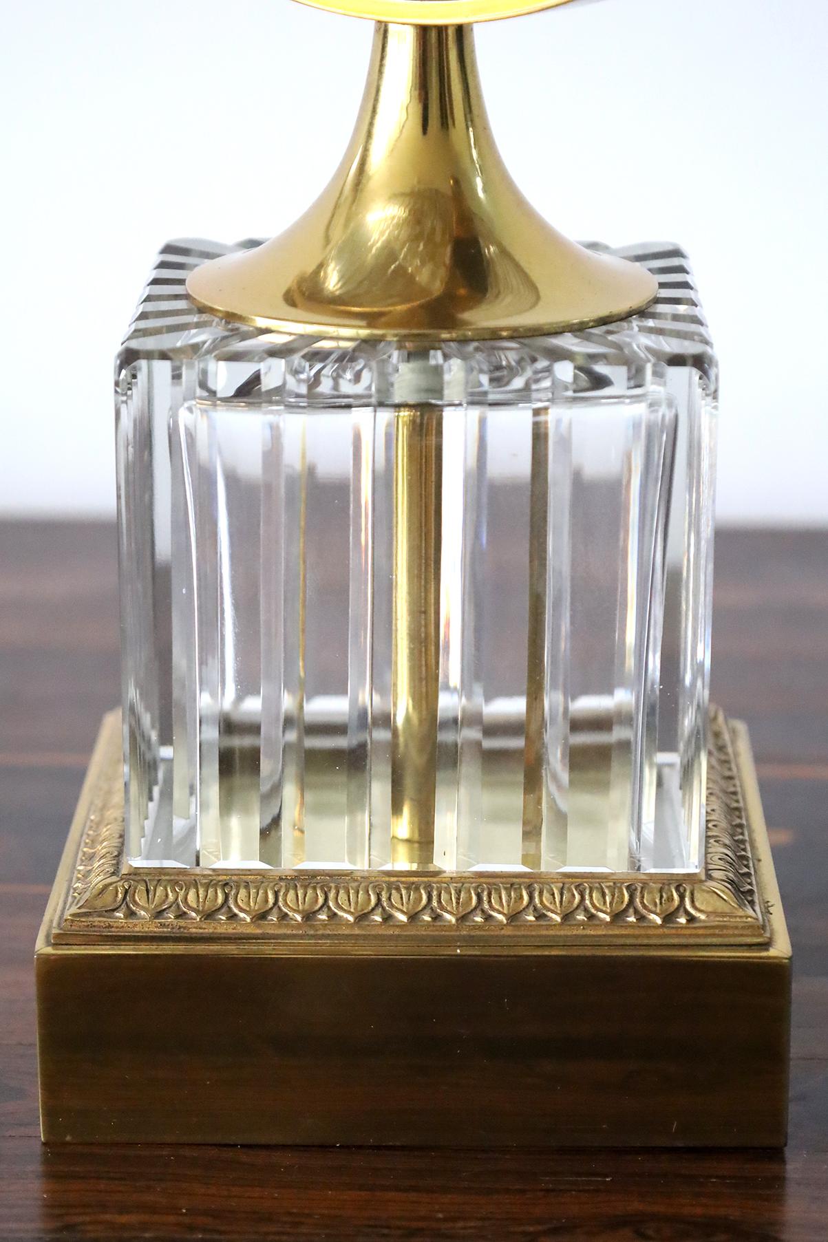Vetro artistico Set da liquore Tantalus francese del XIX secolo in vendita