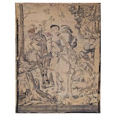 19th Century French Tapestry of a Forest Hunting Scene "The Hunts of Maximilian"