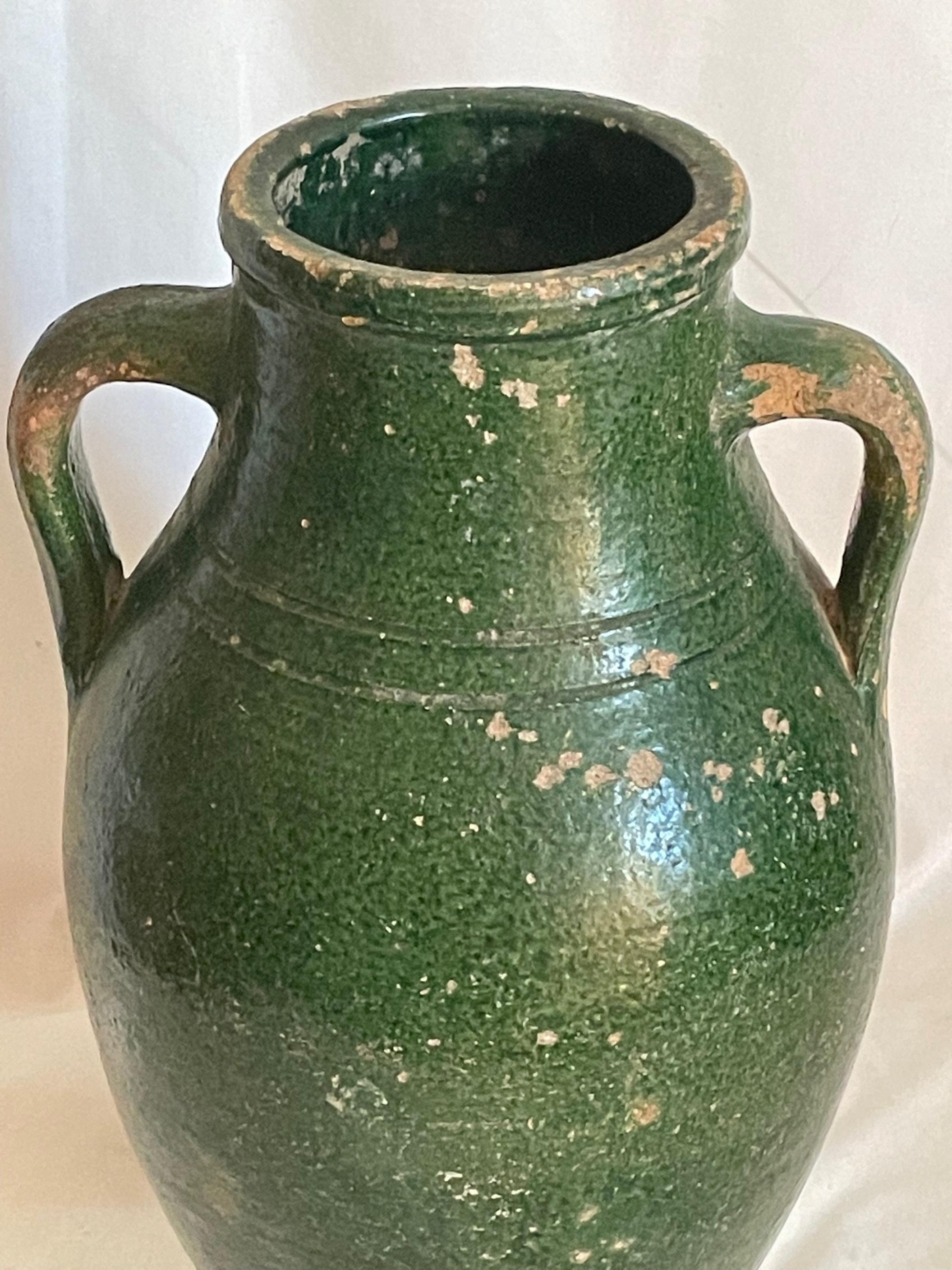 19th Century French Terracotta Amphora Olive Jar 2