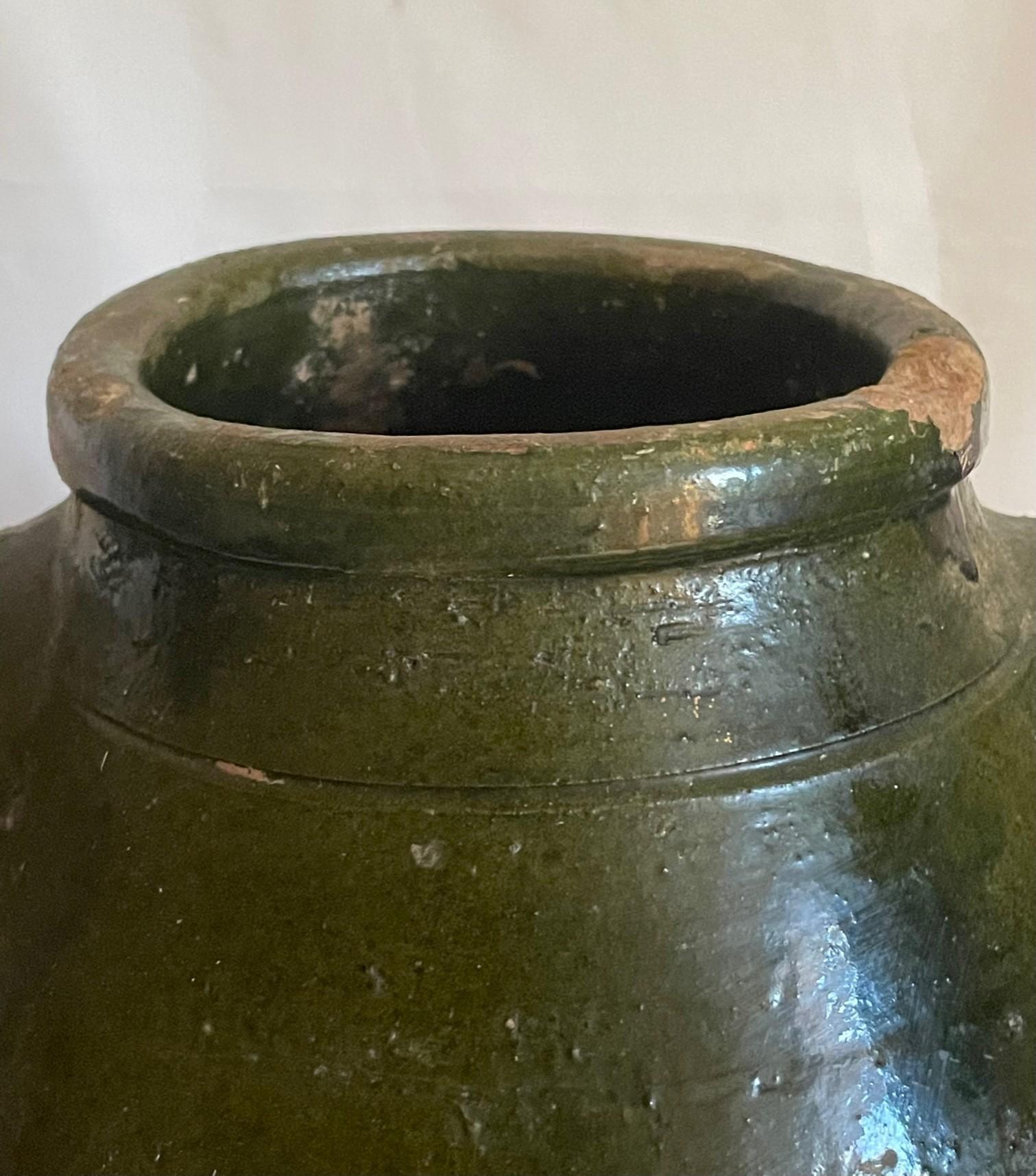 19th Century French Terracotta Amphora Olive Jar 4