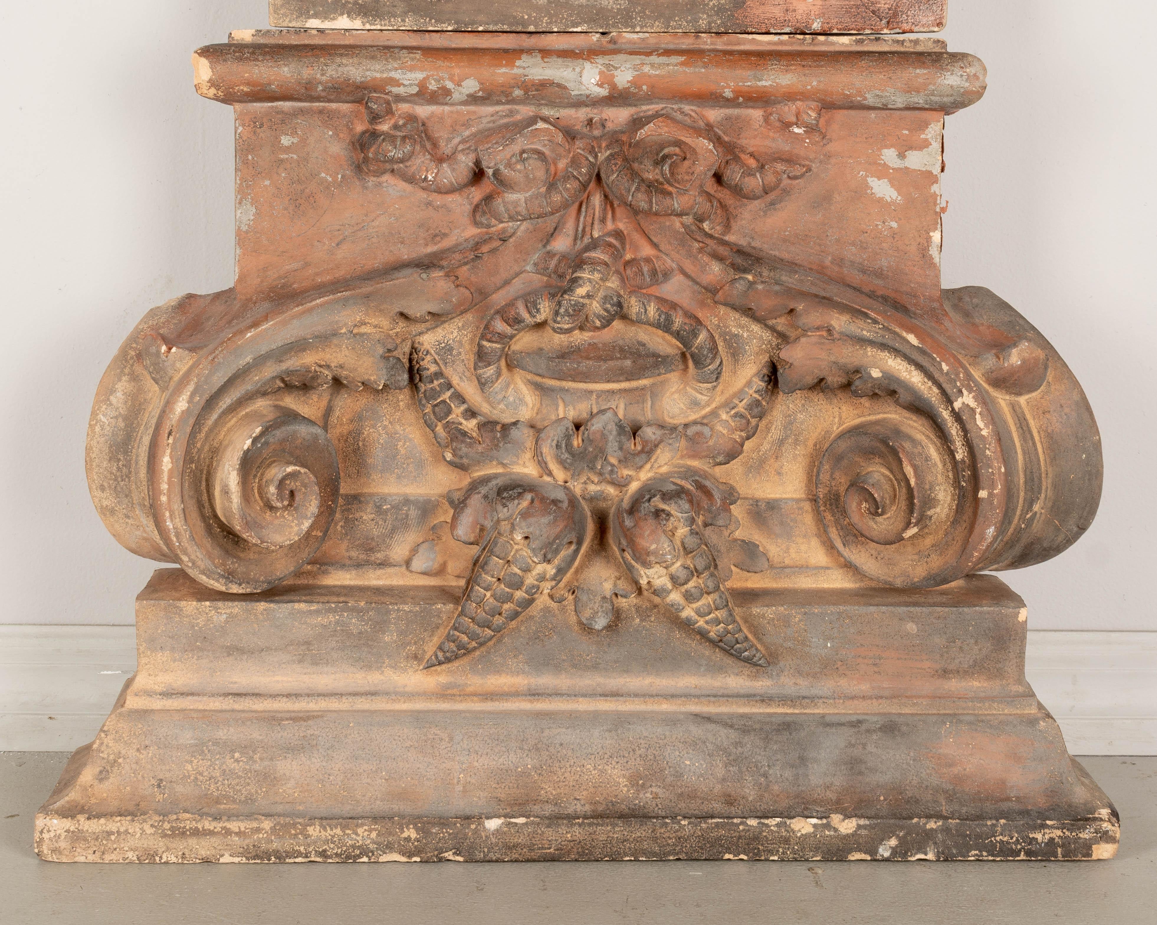19th Century French Terracotta Architectural Relief 1