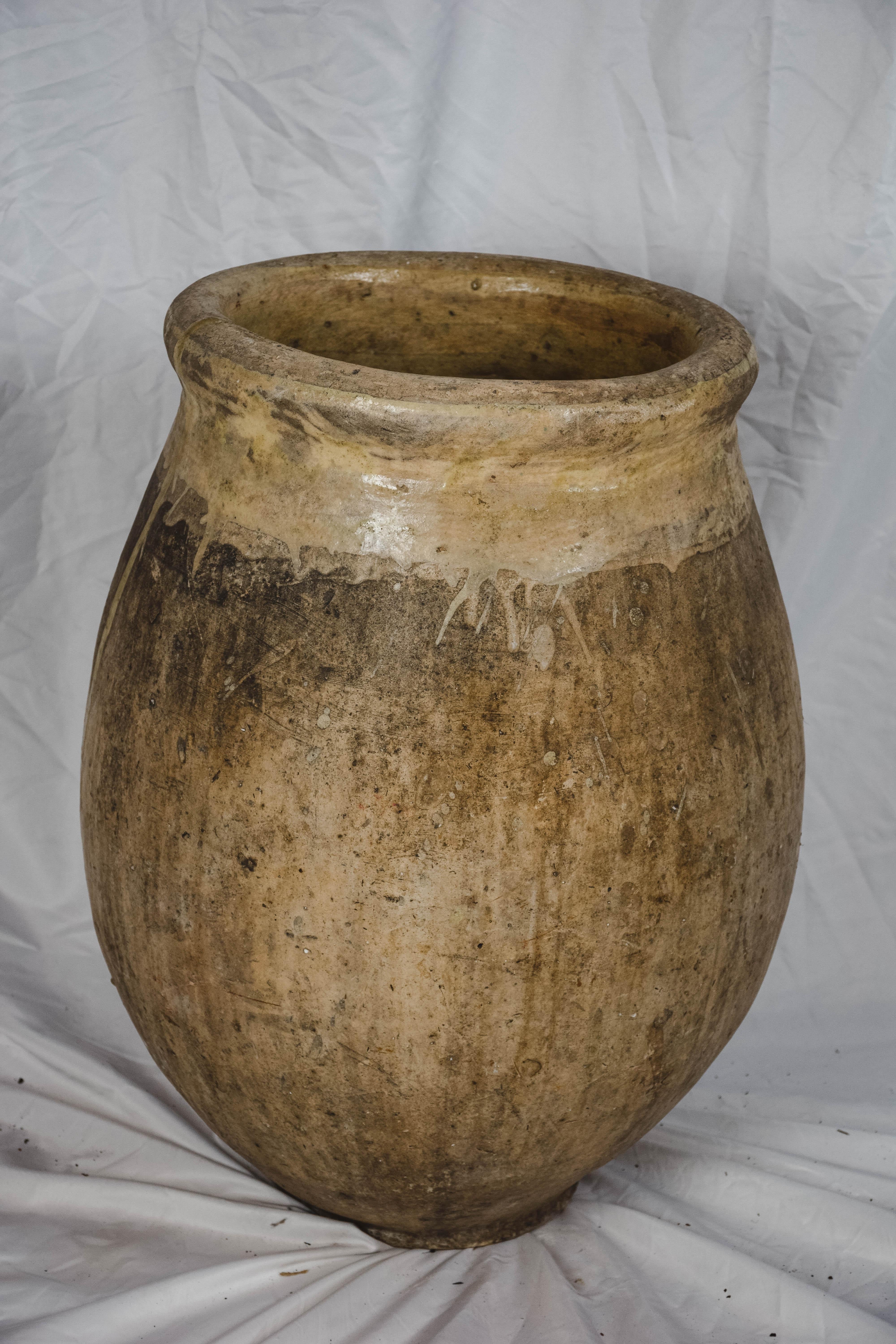 19th Century French Terracotta Biot Jar In Good Condition In Houston, TX