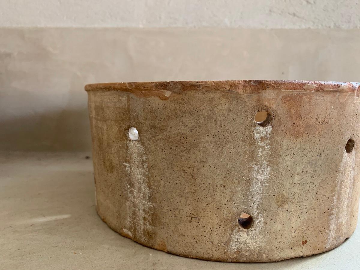 19th Century French Terracotta Cheese Mould 1