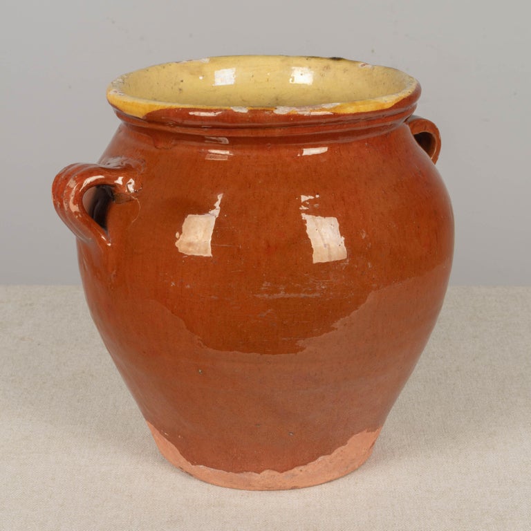 19th Century French Terracotta Confit Pot For Sale 1