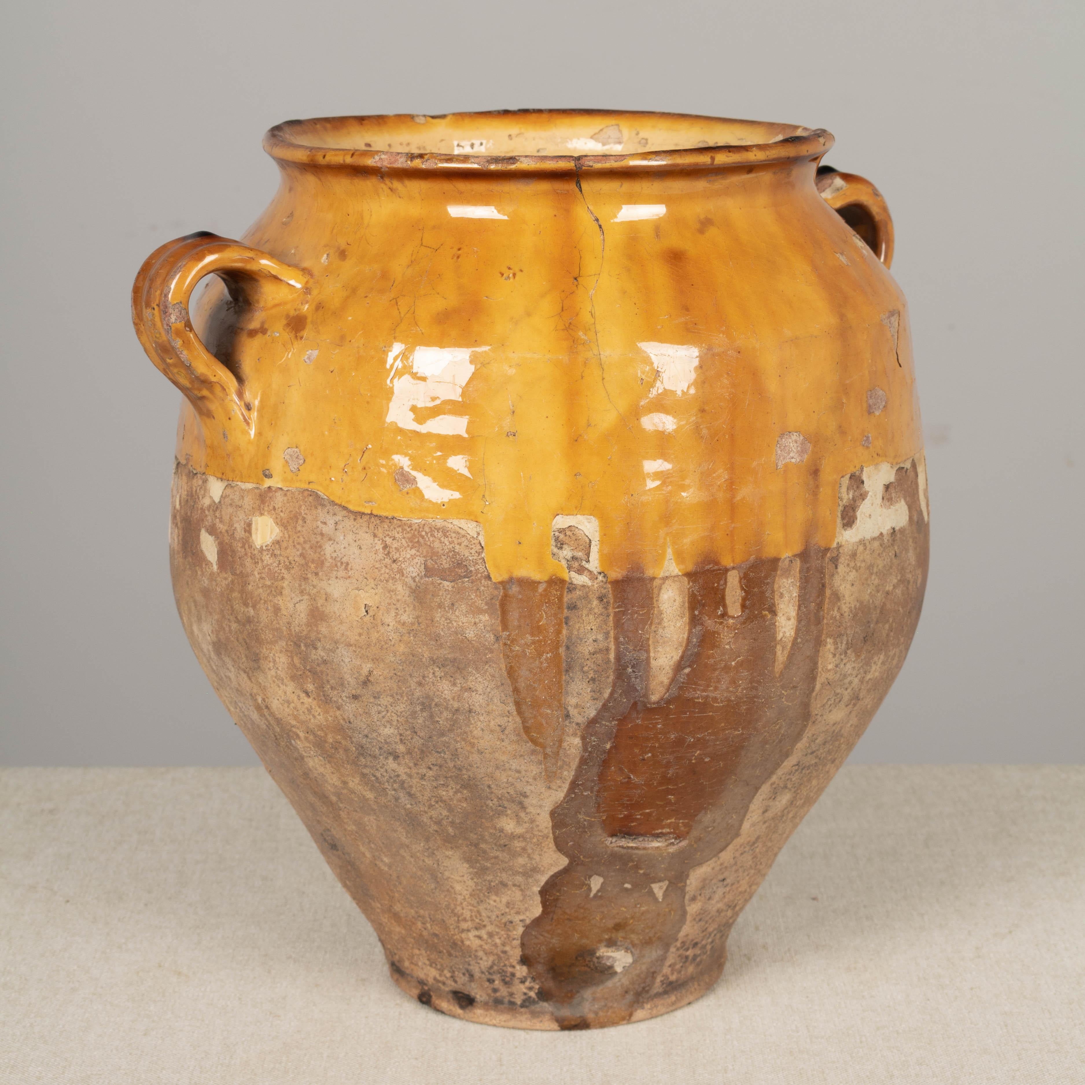 19th Century French Terracotta Confit Pot For Sale 1