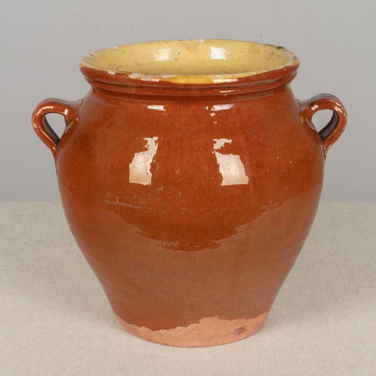 19th Century French Terracotta Confit Pot For Sale 2