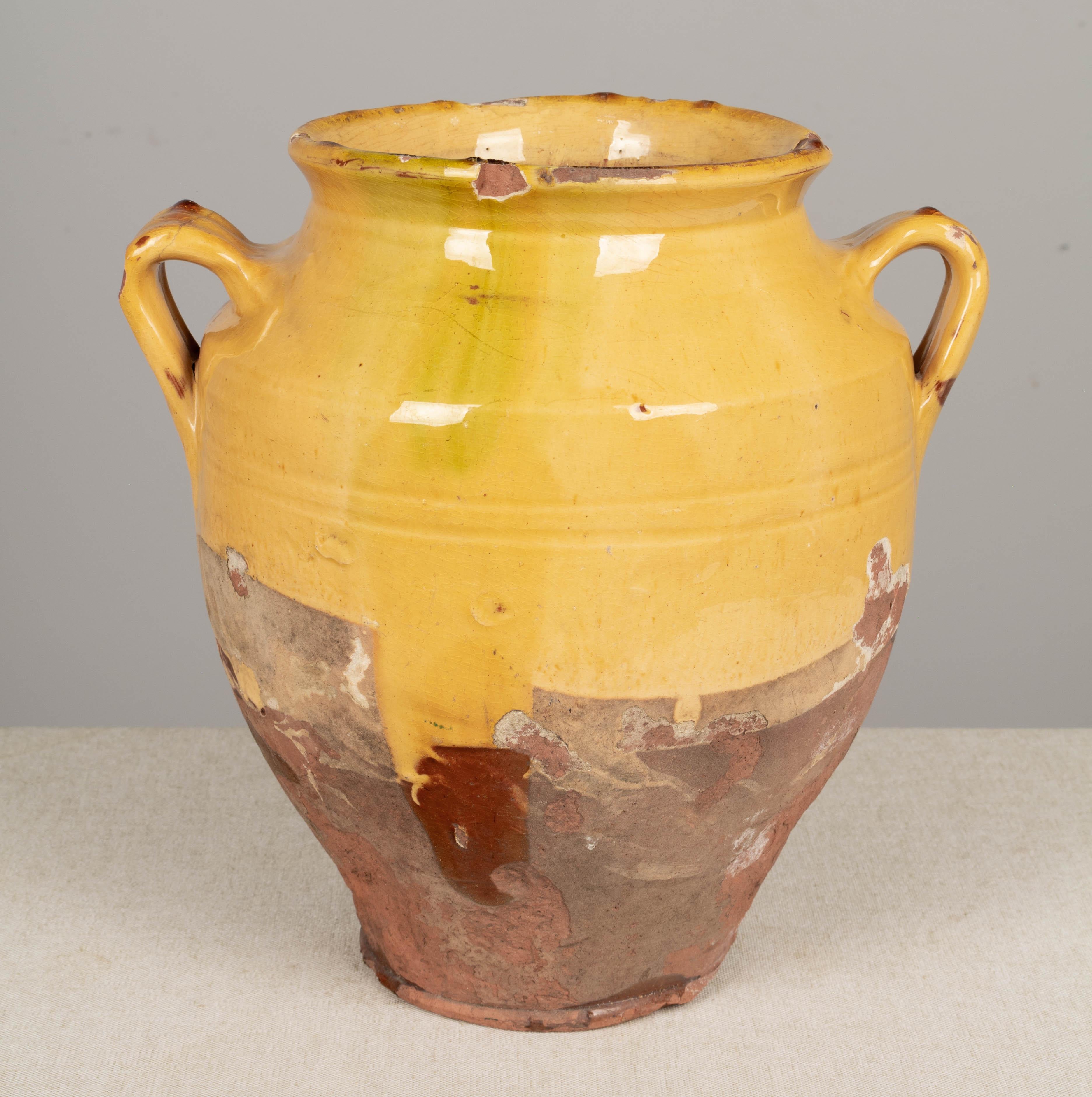 XIXe siècle Pot à confit français en terre cuite du 19ème siècle en vente