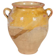 Vintage 19th Century French Terracotta Confit Pot