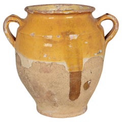 Used 19th Century French Terracotta Confit Pot