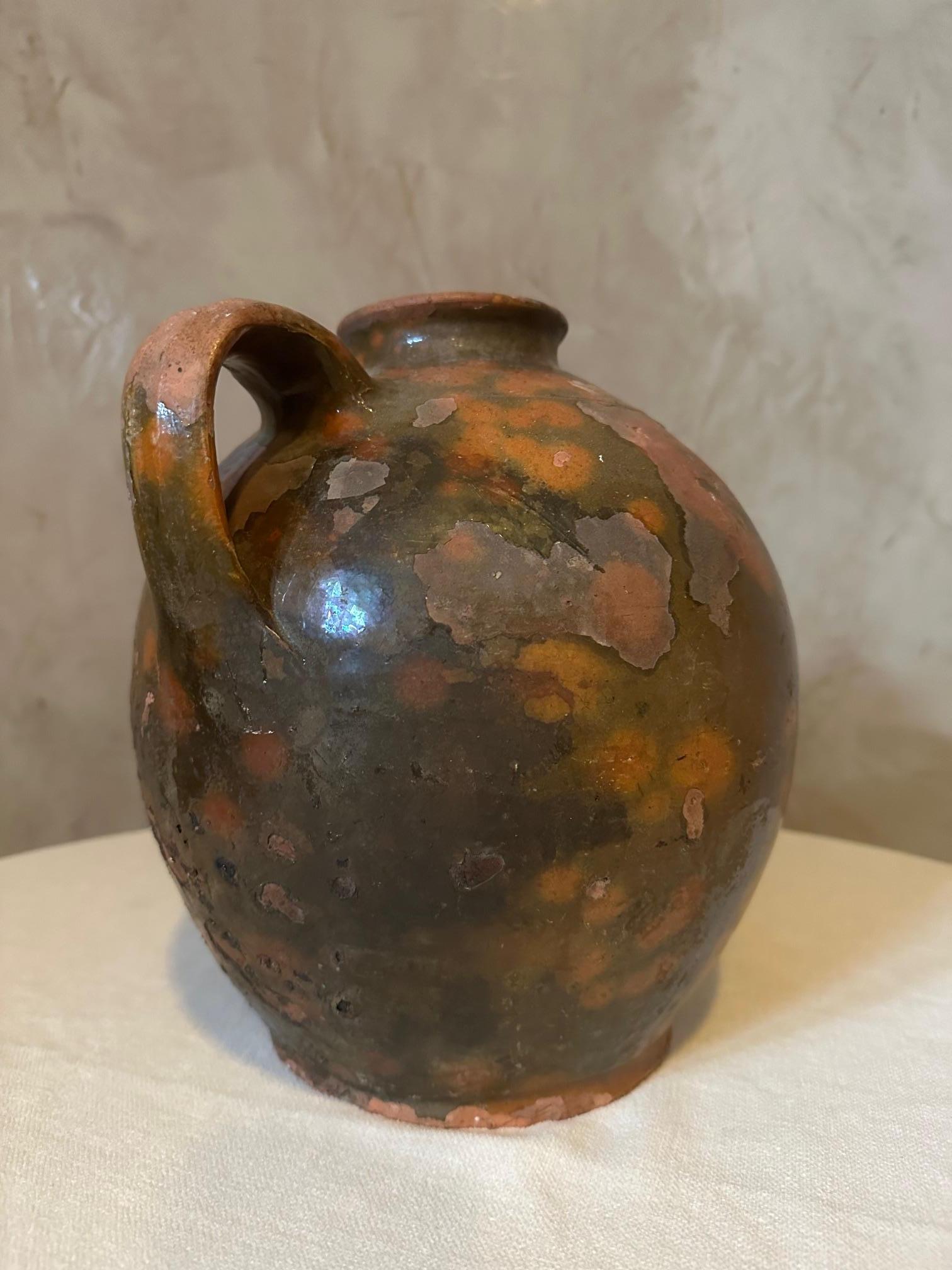 19th century French Terracotta Oil Jar For Sale 1