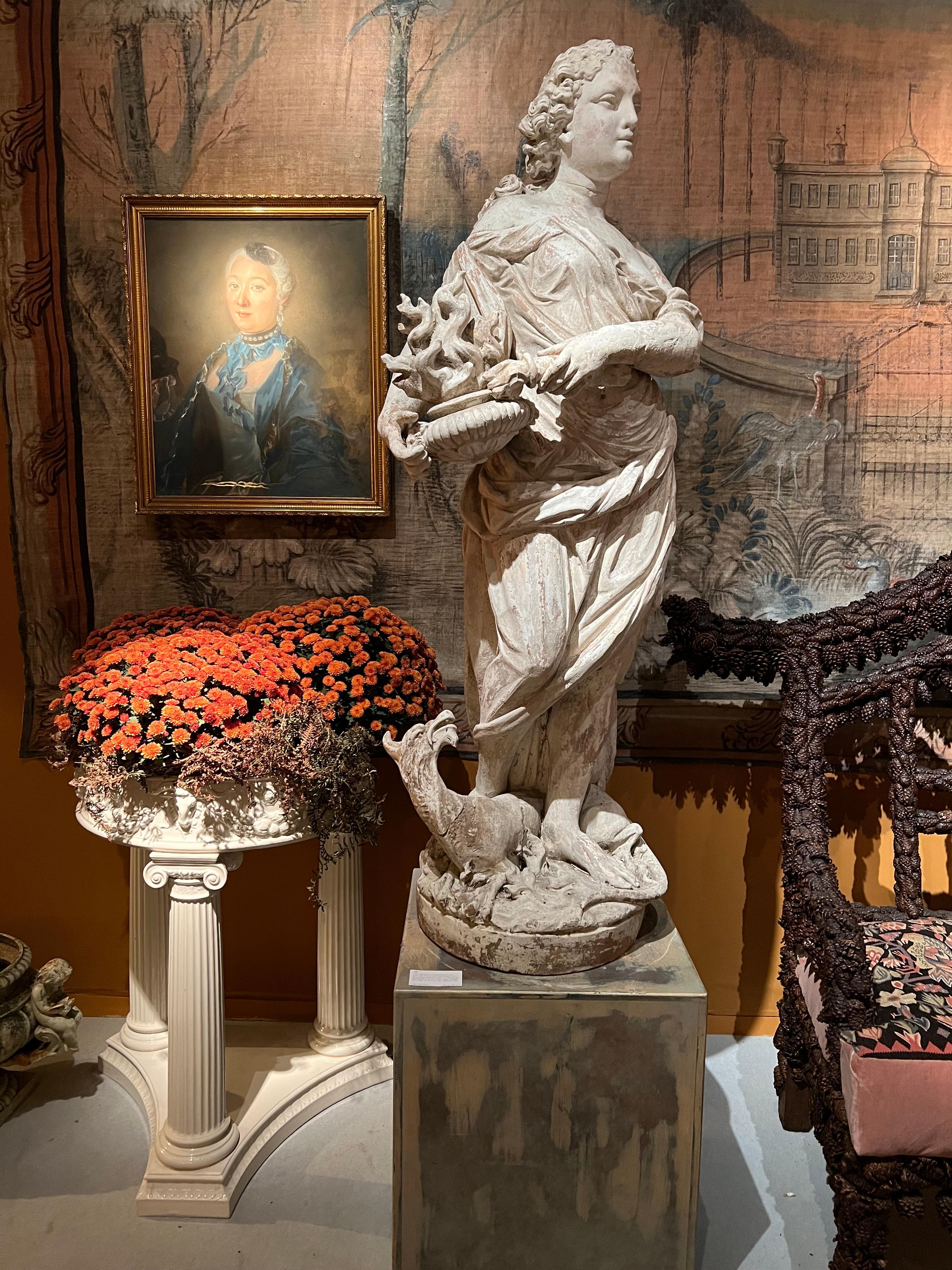 Französische Terrakotta-Gartenstatuen des 19. Jahrhunderts von Gossin Frères im Angebot 9
