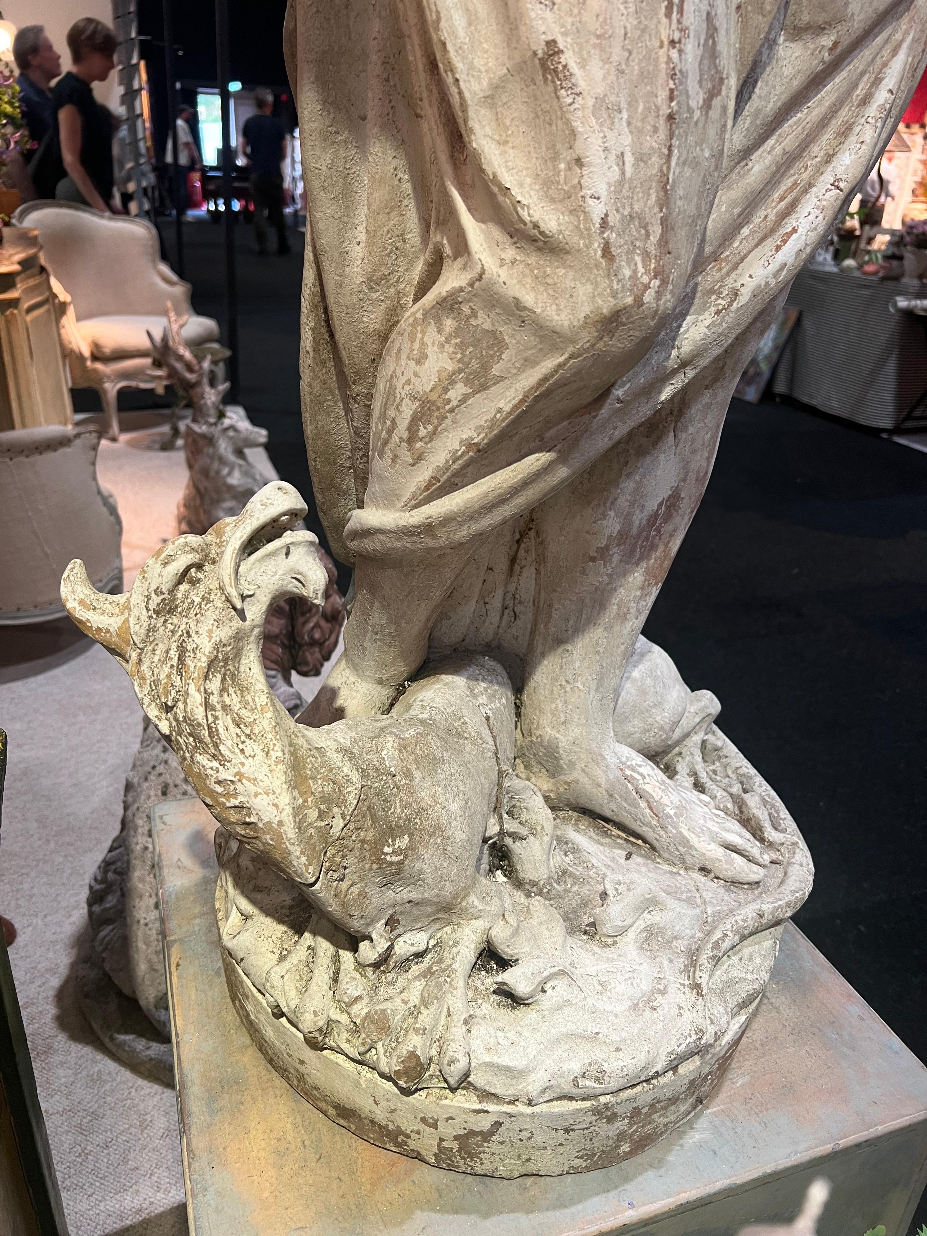 Französische Terrakotta-Gartenstatuen des 19. Jahrhunderts von Gossin Frères (Neoklassisch) im Angebot