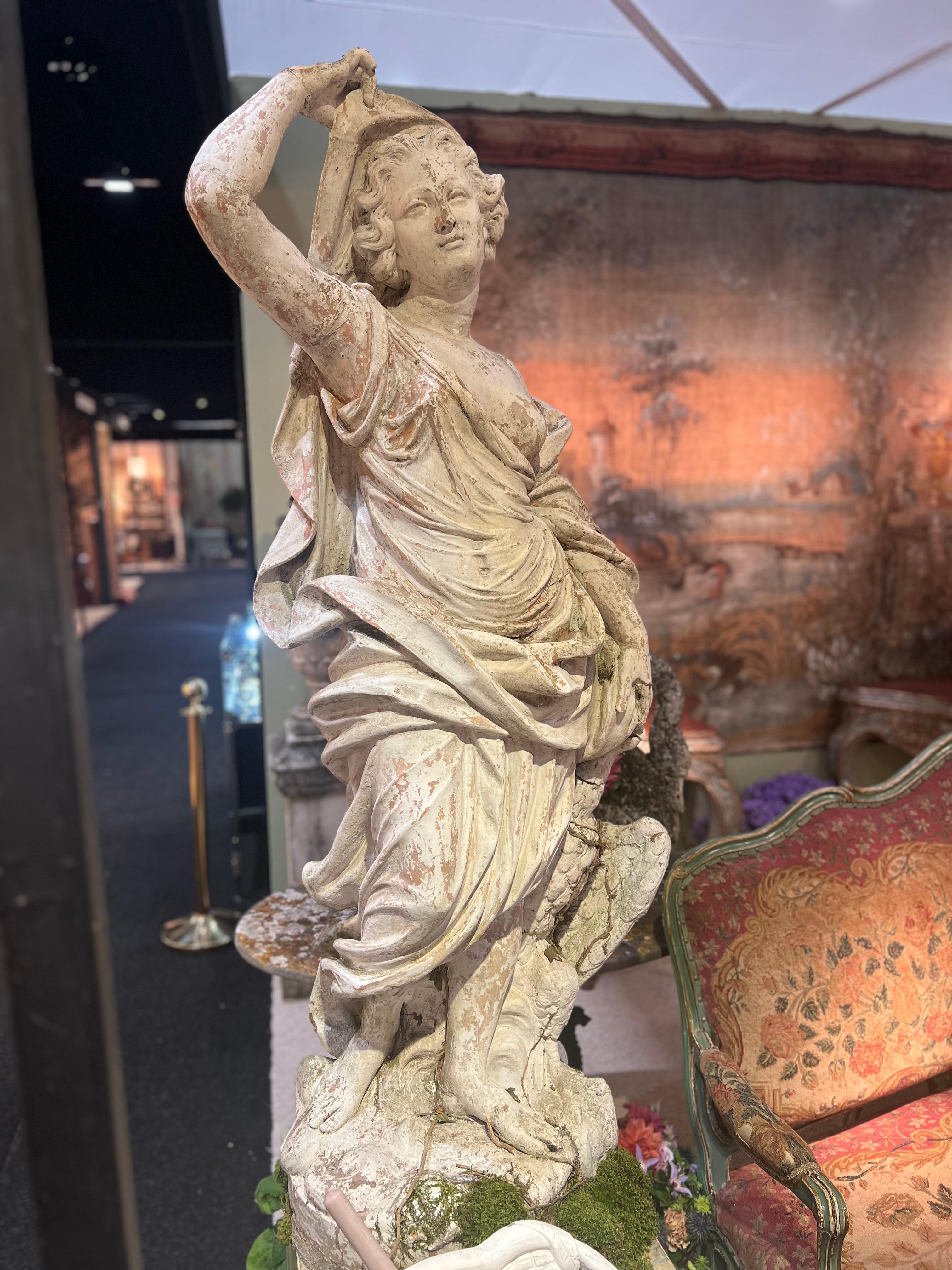 Französische Terrakotta-Gartenstatuen des 19. Jahrhunderts von Gossin Frères im Angebot 2
