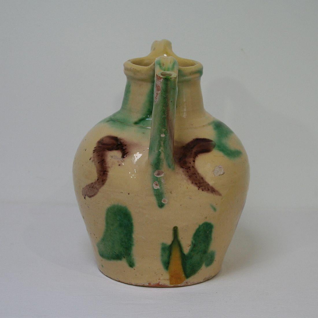 French Provincial 19th Century French Terracotta Jug or Water Cruche
