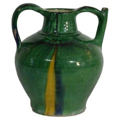 19th Century French Terracotta Jug or Water Cruche