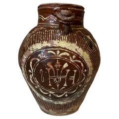 19th century French Terracotta Oil Jar