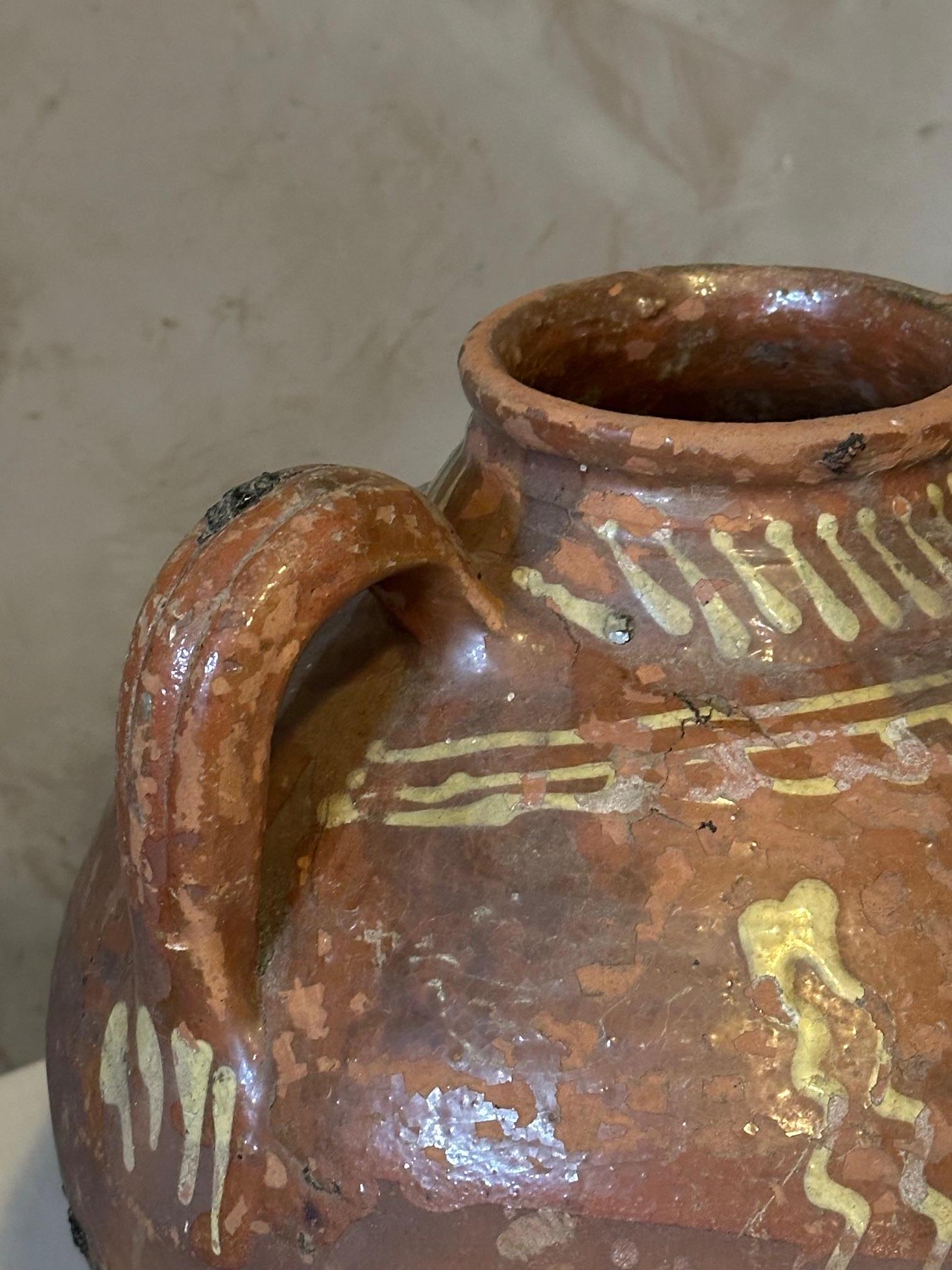 19th century French Terracotta Oil Jug, 1890s For Sale 3