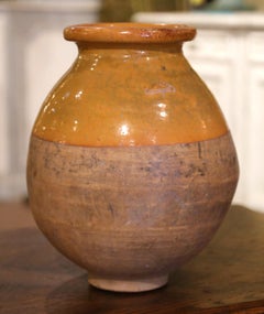19th Century French Terracotta Olive Jar from Provence