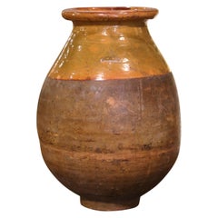 19th Century French Terracotta Olive Jar from Provence