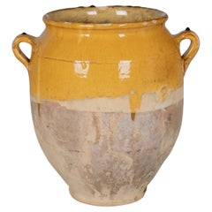 19th Century French Terracotta Pot à Confit 12.5"High
