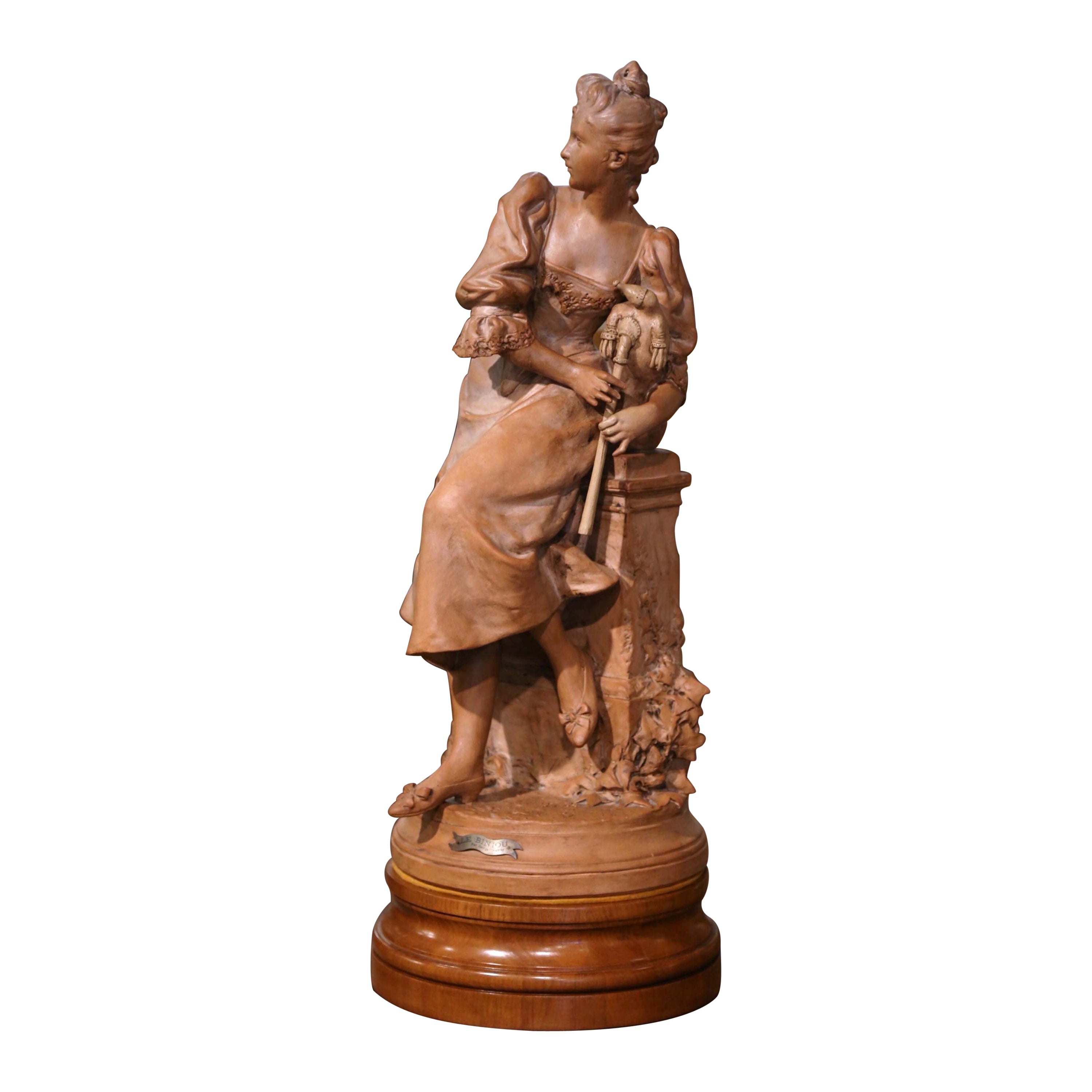 19th Century French Terracotta Sculpture Composition Signed G. Coudray