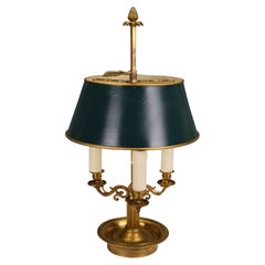 19th-Century French Three-Arm Bouillotte Table Lamp