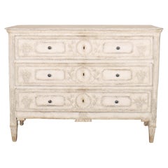 19th Century French Three Drawer Commode