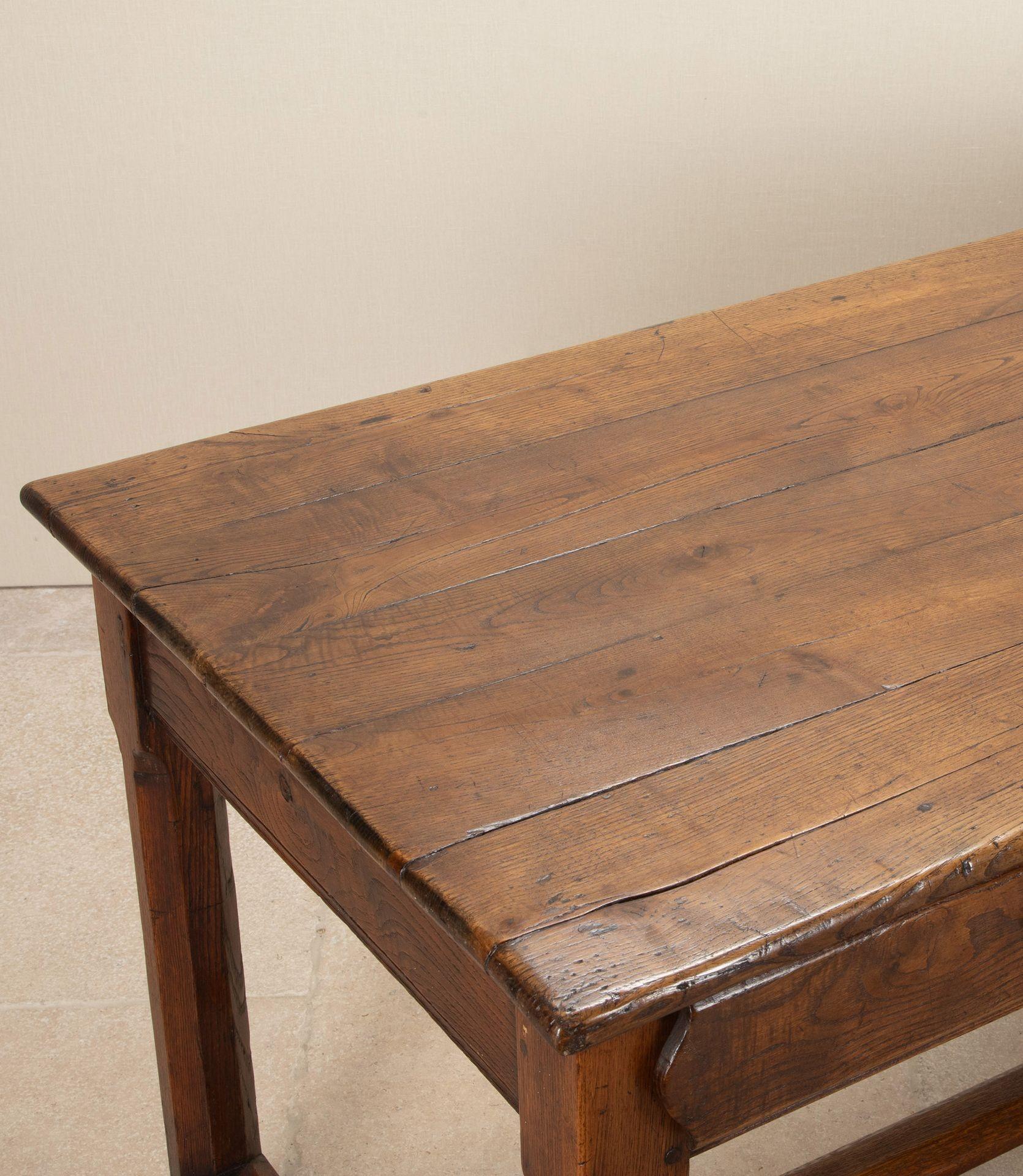 19th Century French Three Drawer Oak Serving Table For Sale 5
