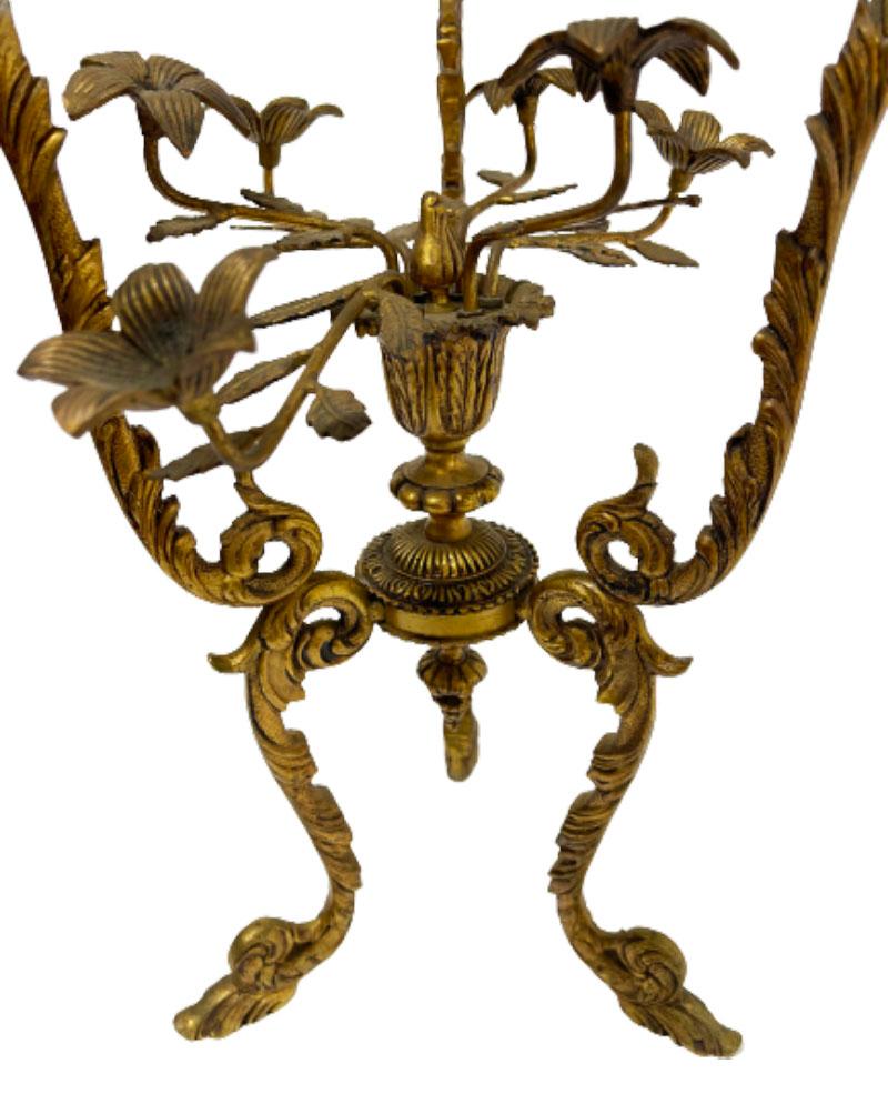 19th Century French Three Legged Bronze Side Table For Sale 3
