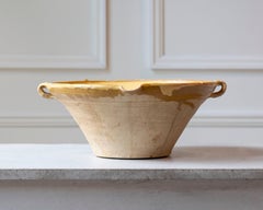 19th Century French Tian Bowl with Yellow Glaze