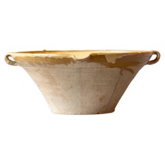 19th Century French Tian Bowl with Yellow Glaze