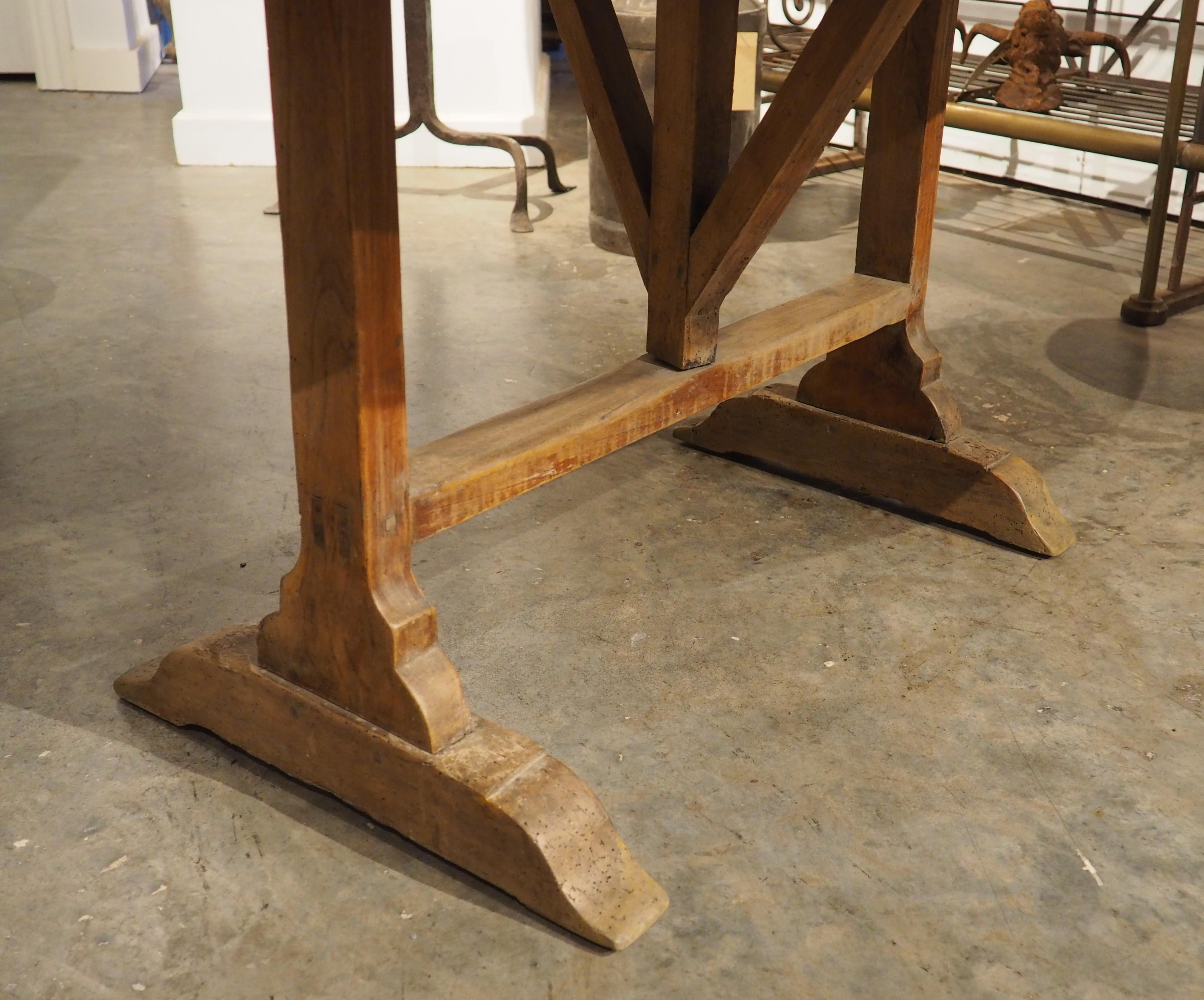 19th Century French Tilt-Top Painted Wine Tasting Table, Grand Vins de Bordeaux For Sale 14