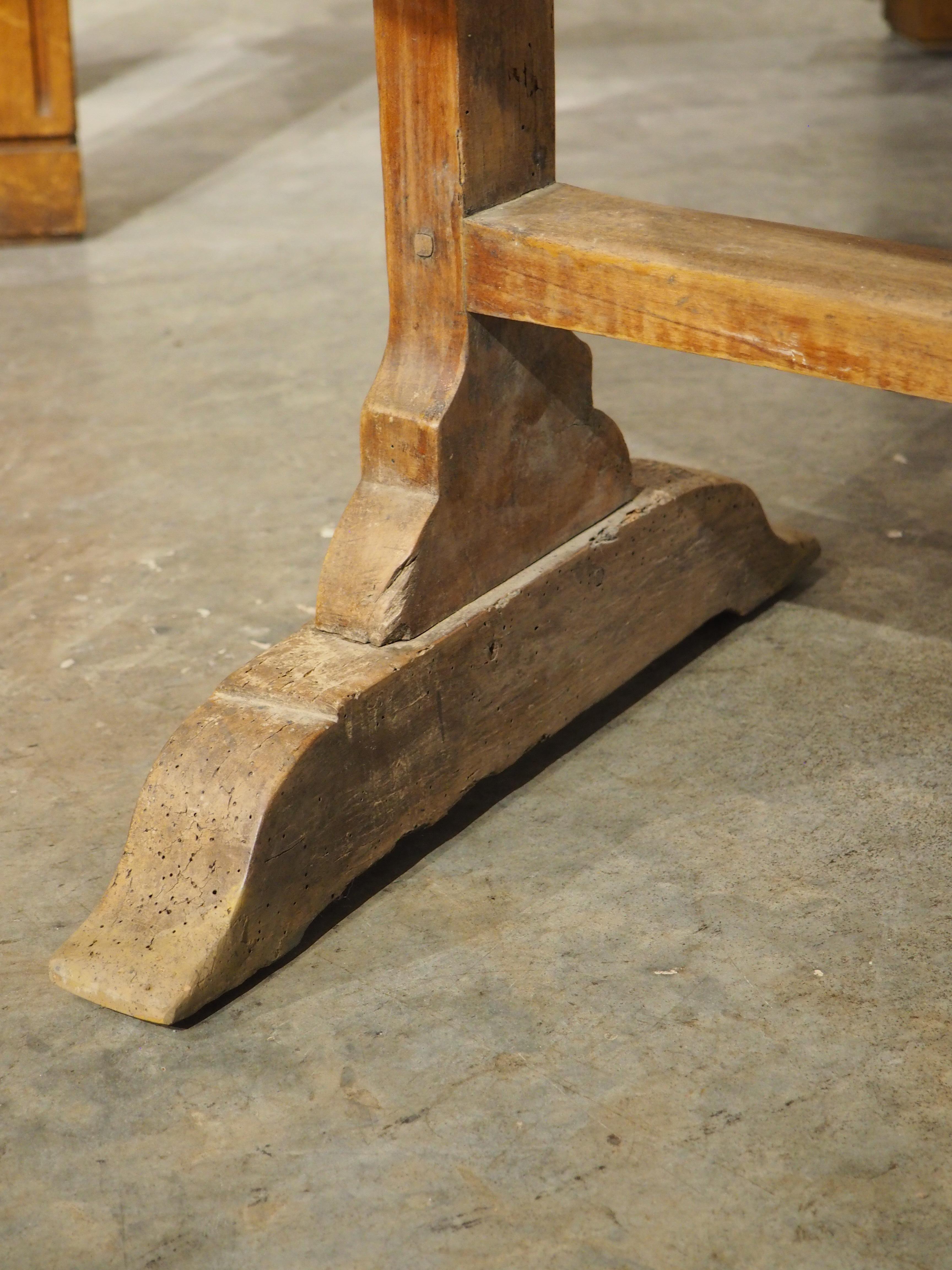 More information coming soon…

This tilt-top table was used for wine tastings at a French vineyard in the 1800s.  The table has been painted more recently, with a stylized version of a vineyard label from Margaux.