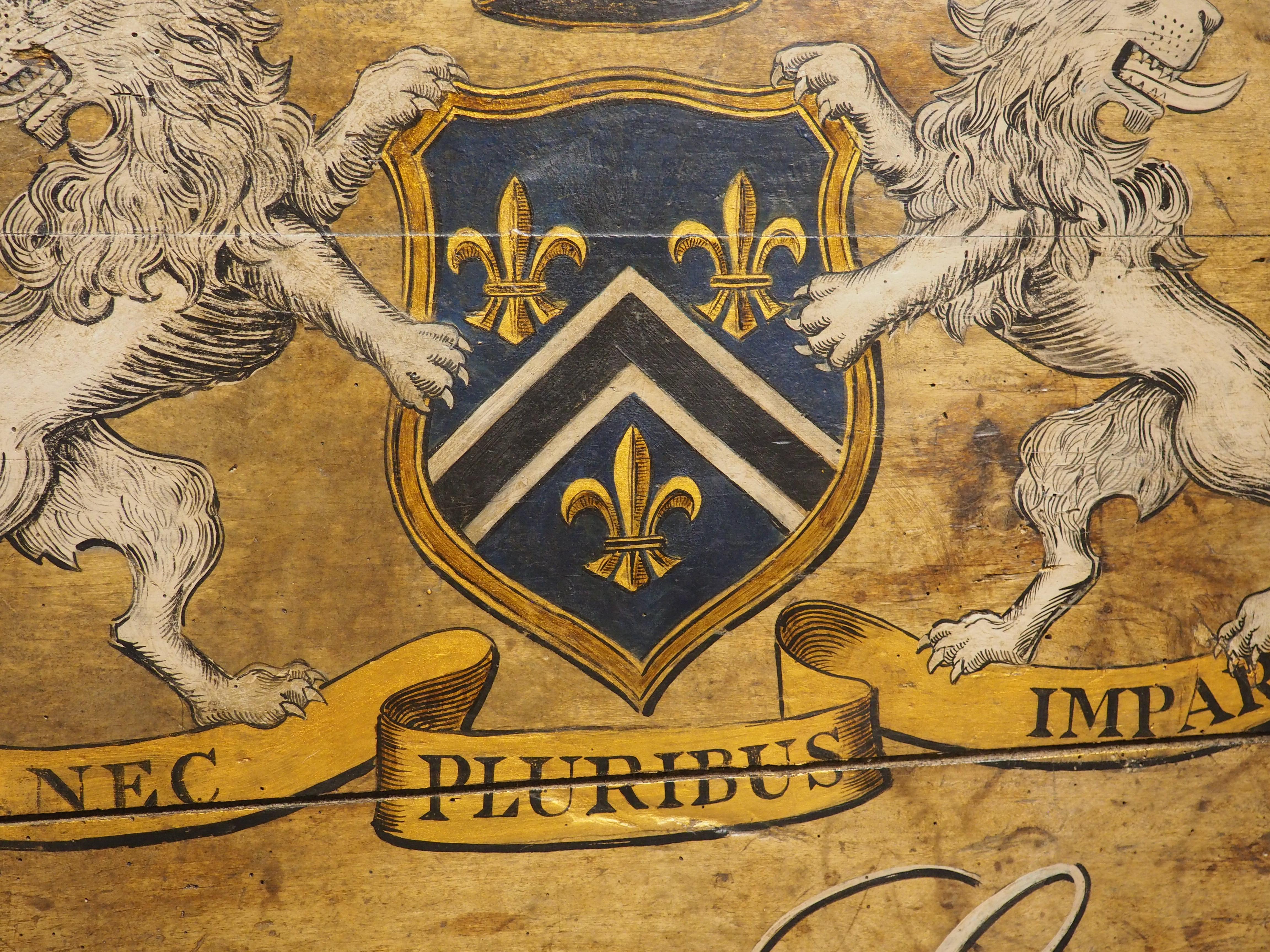 Legno Tavolo da degustazione francese del XIX secolo, dipinto a ribalta, Saint-Emilion Grand Cru in vendita