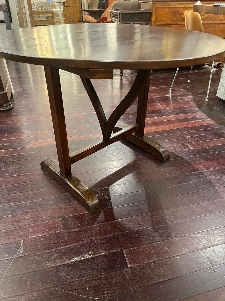 19th Century French Tilt Top Wine Tasting Table 6