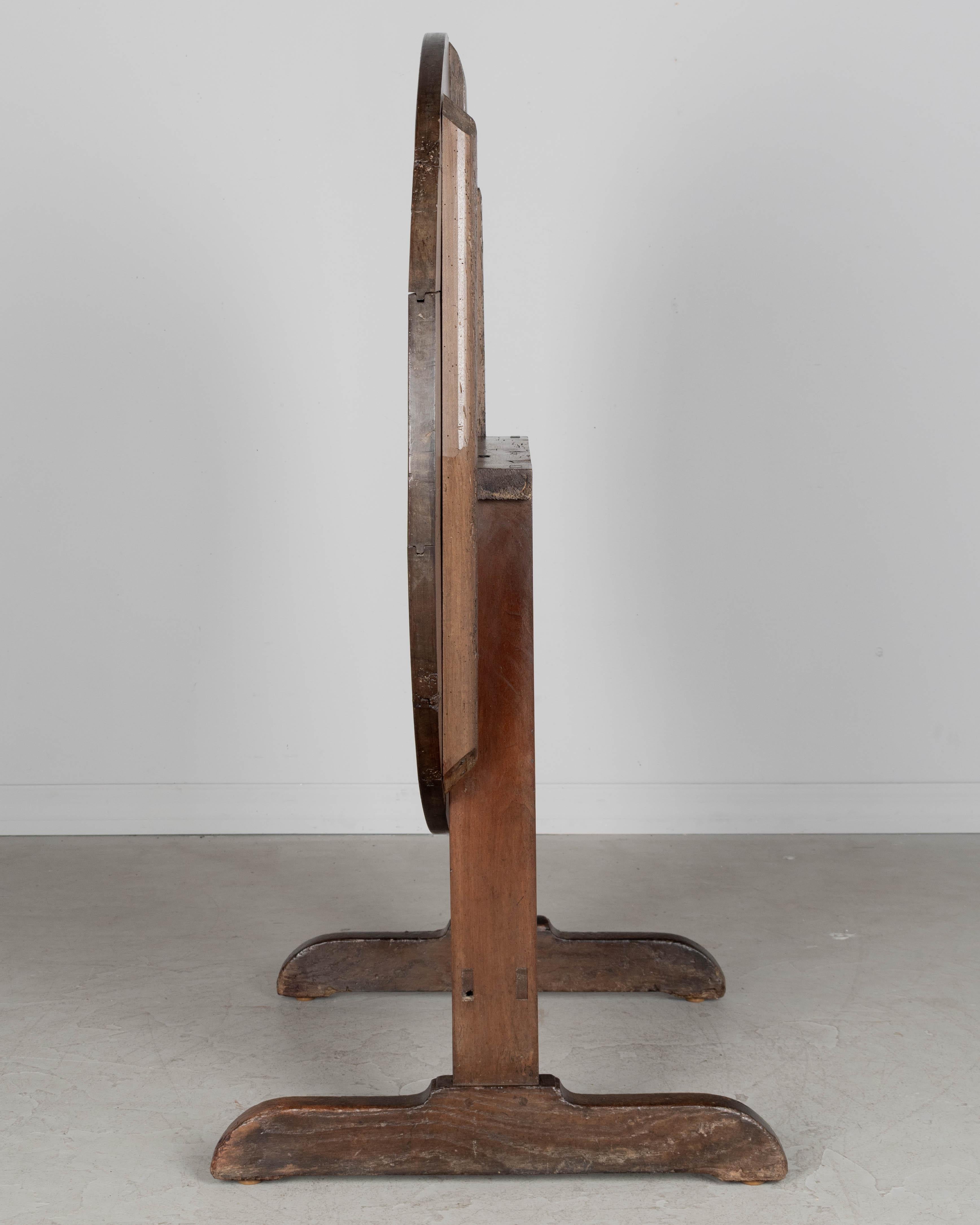 Walnut 19th Century French Tilt-Top Wine Tasting Table For Sale
