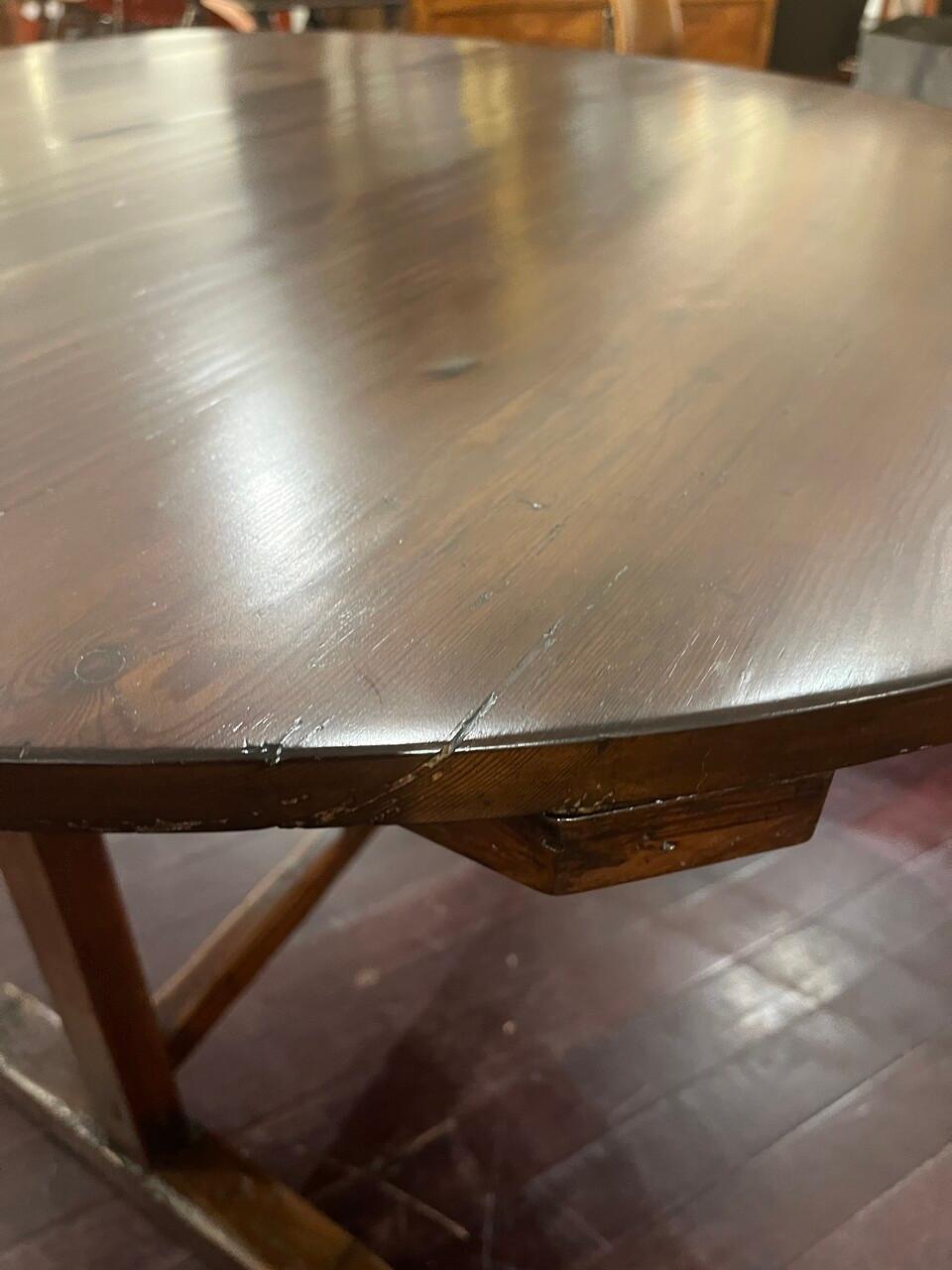 19th Century French Tilt Top Wine Tasting Table 2