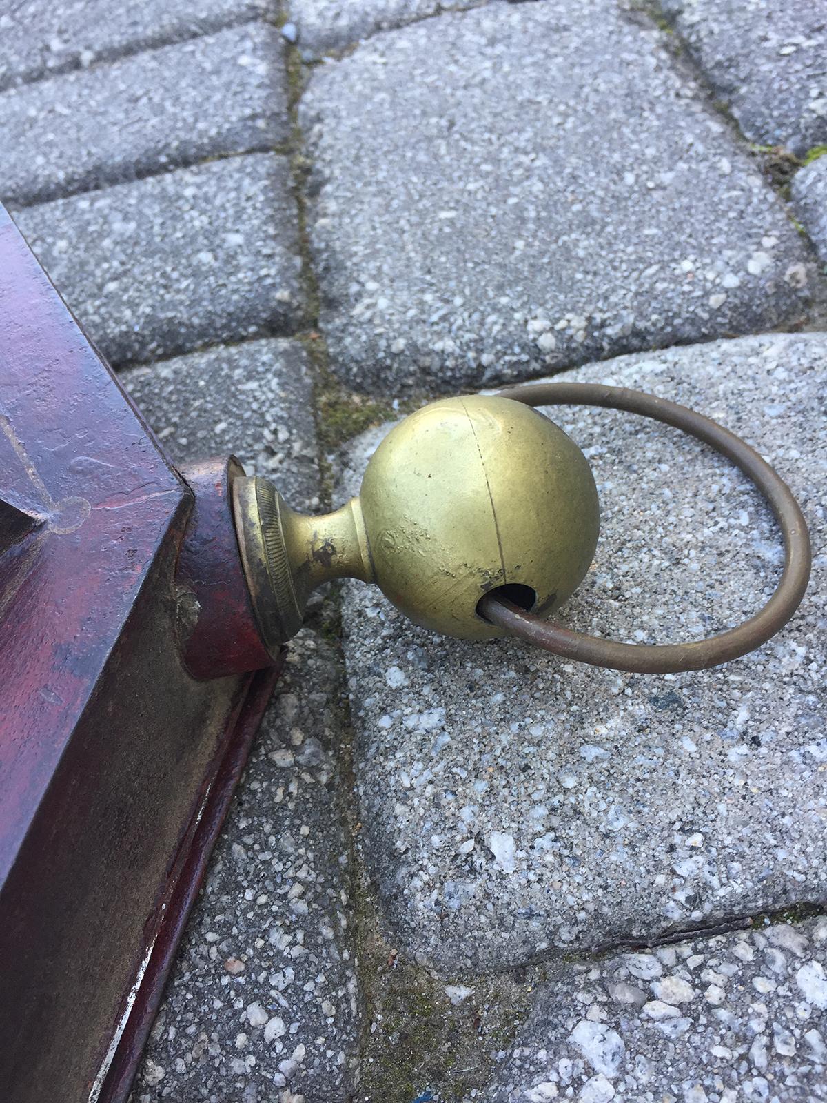 19th Century French Tole Wall Clock 1