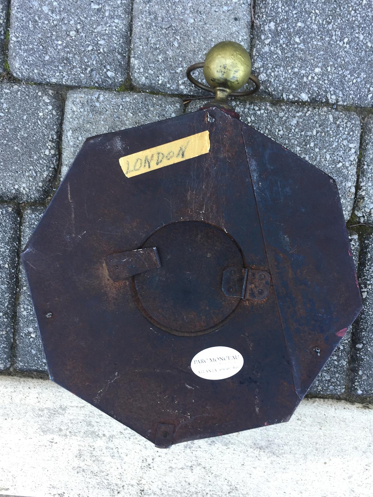 19th Century French Tole Wall Clock 4