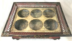19th Century French Tole Wine Caddy with Chinese Decoration
