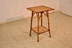 19th Century French Tortoise Bamboo Side Table