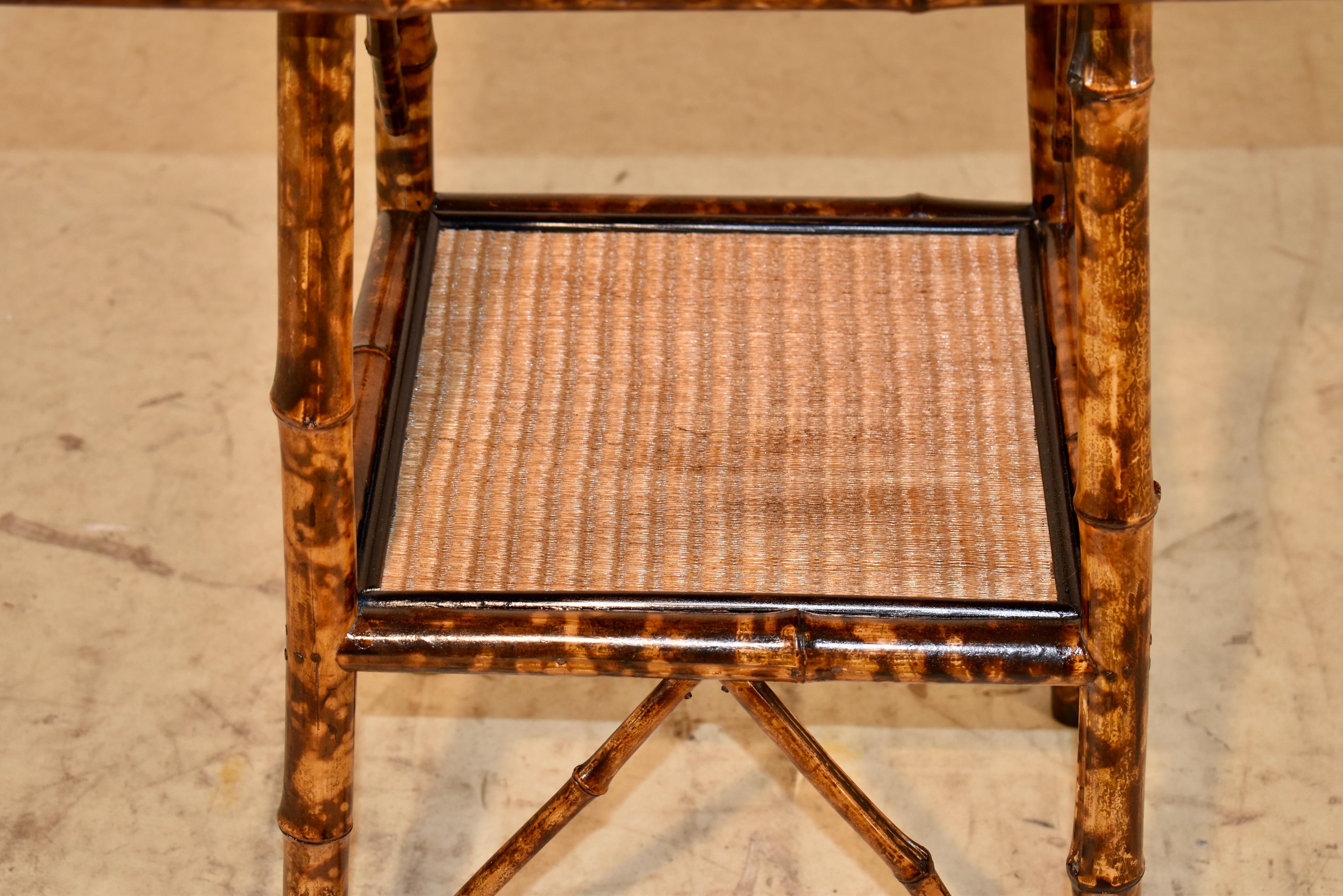 19th Century French Tortoise Bamboo Side Table 3