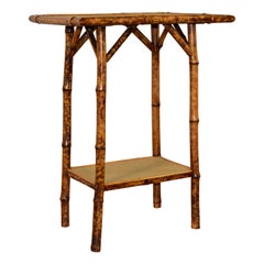 19th Century French Tortoise Bamboo Side Table