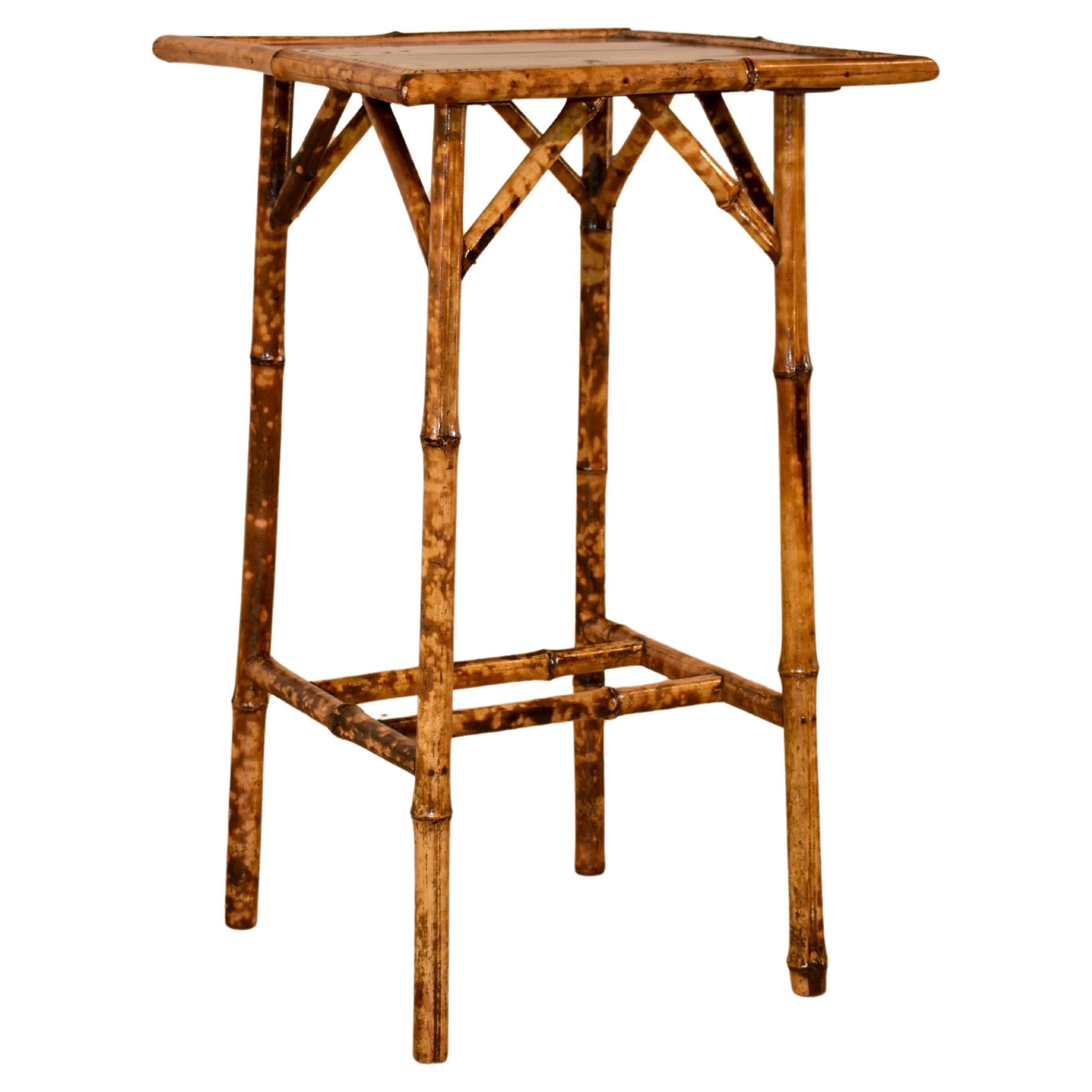 19th Century French Tortoise Bamboo Side Table