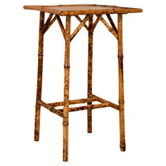 19th Century French Tortoise Bamboo Side Table