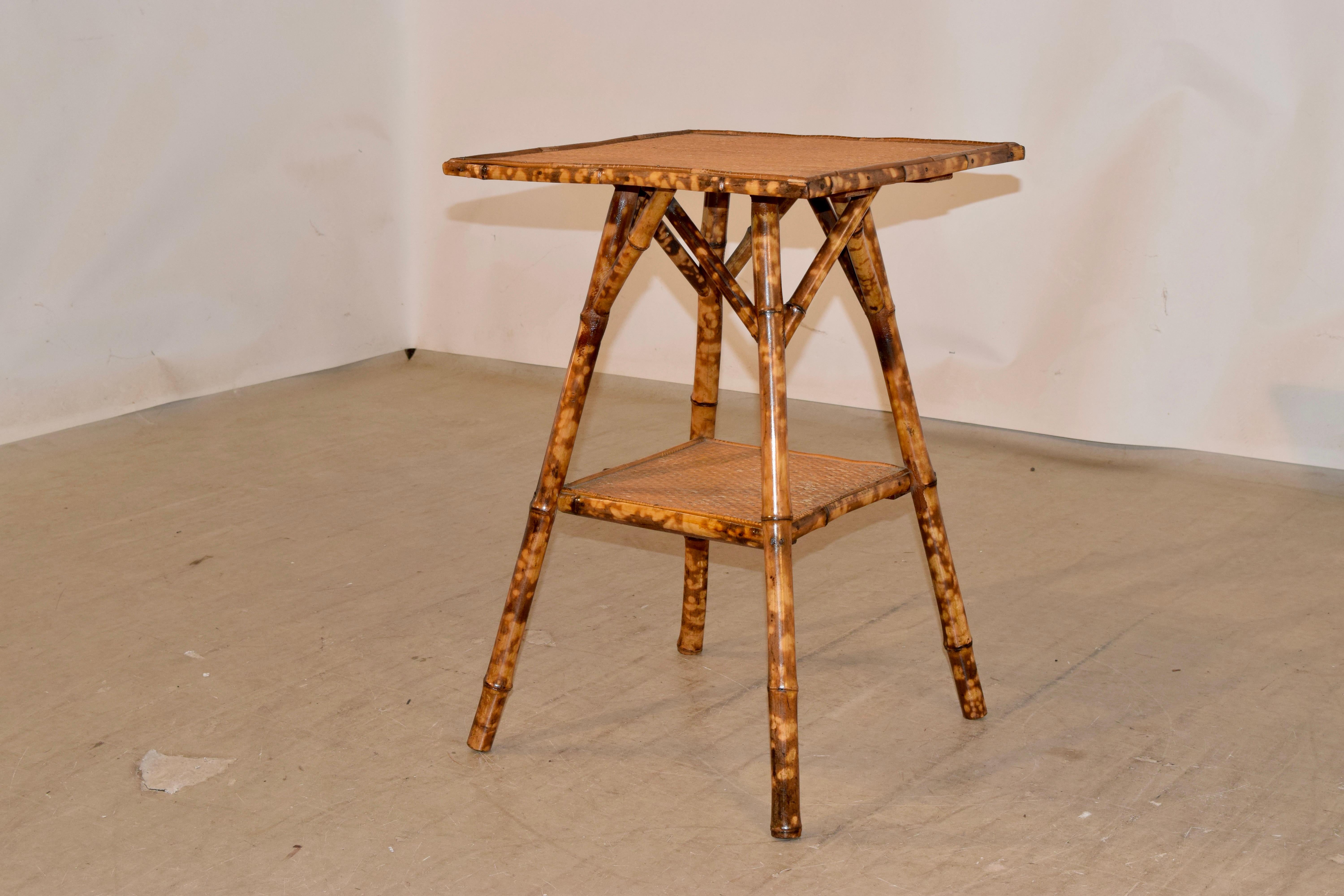 19th Century French Tortoise Bamboo Table 1