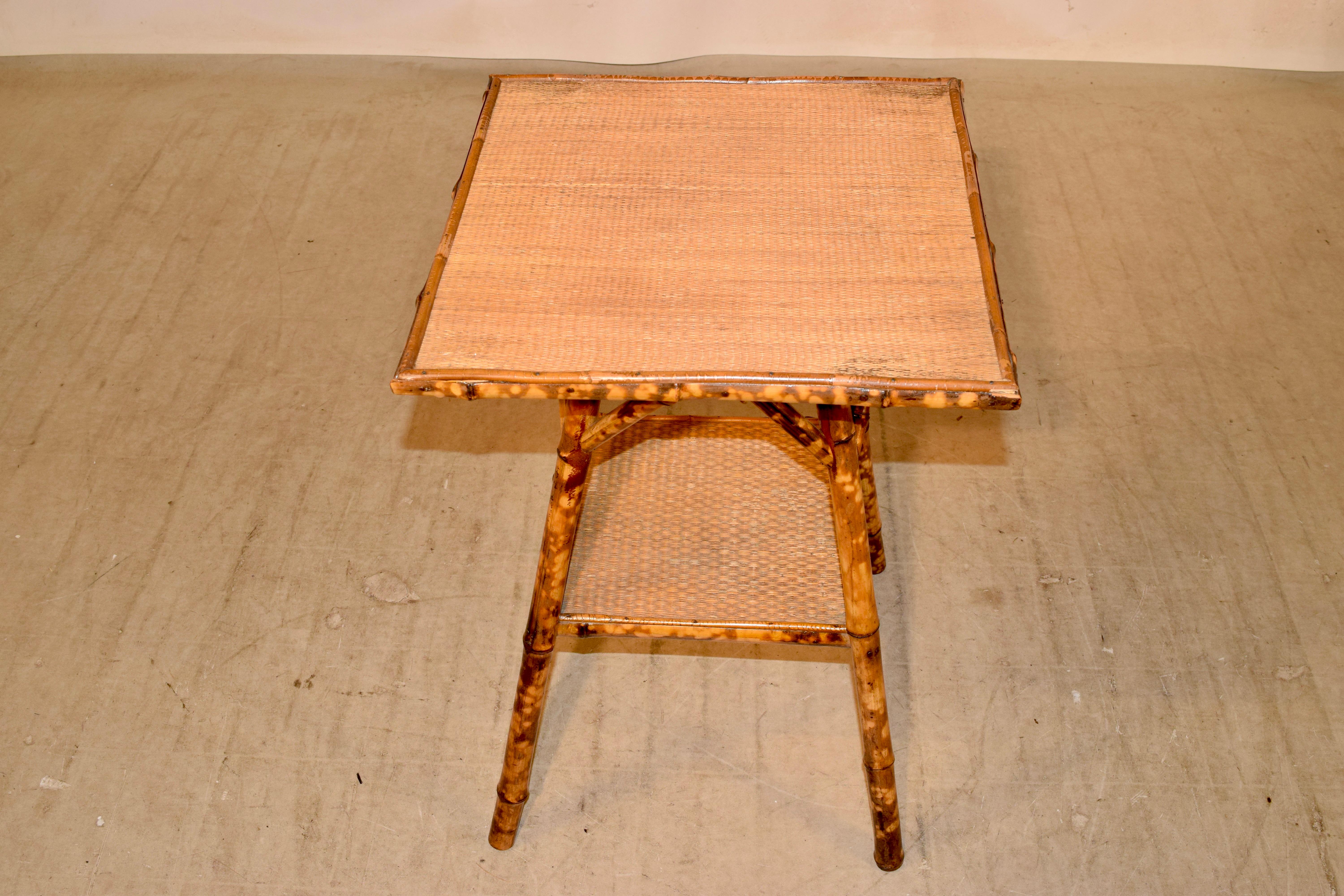 19th Century French Tortoise Bamboo Table 2